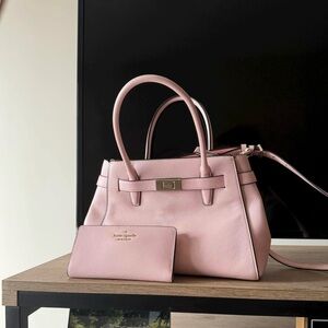 Kate Spade Pink Handbag and Wallet Set